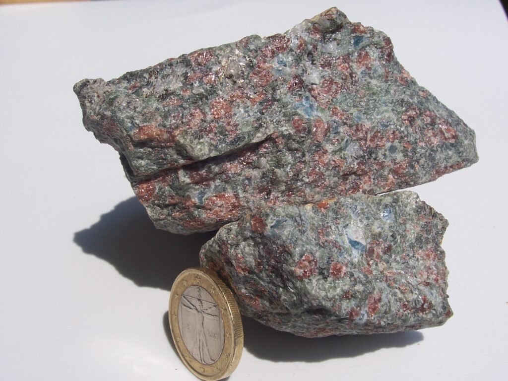 Eclogite, una roccia metamorfica