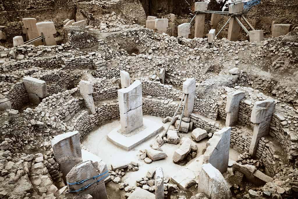 Resti del santuario neolitico di Gobekli Tepe