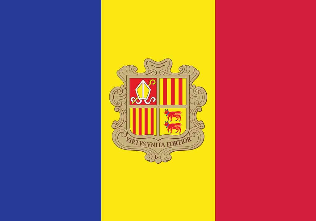 Bandiera dell'Andorra