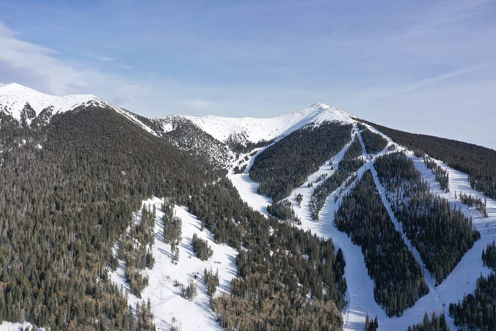 Cime delle montagne all'Arizona Snowbowl