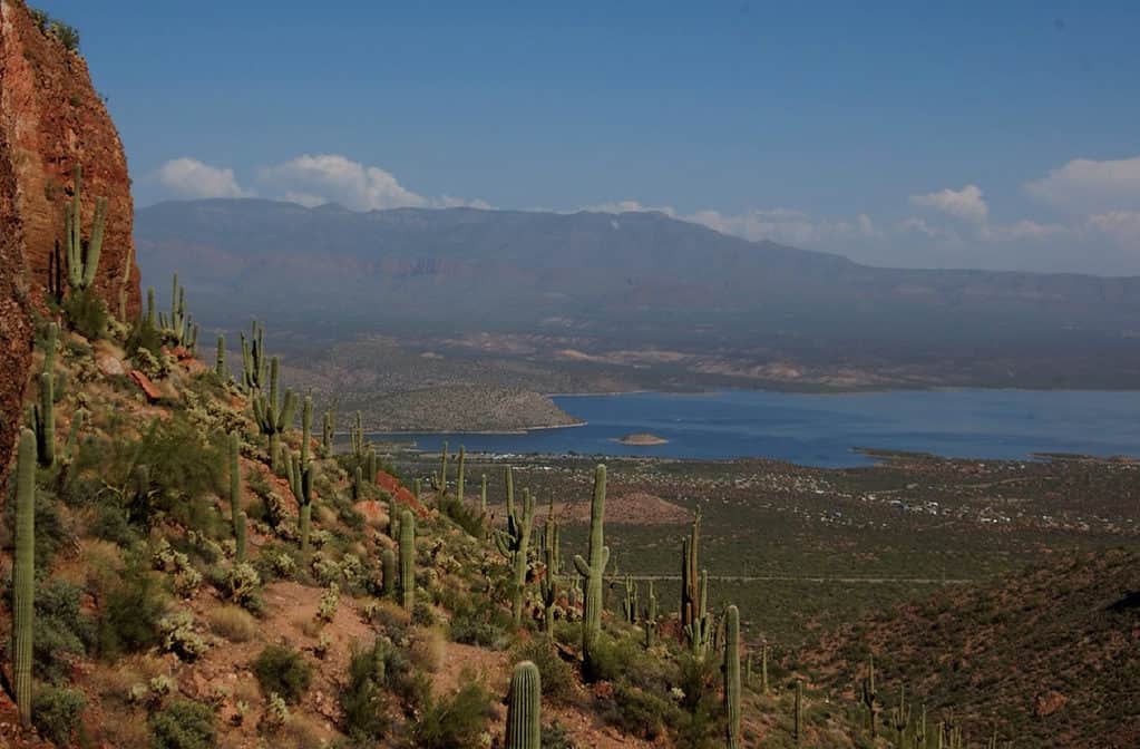 Il lago Theodore Roosevelt è il più grande lago artificiale dell'Arizona