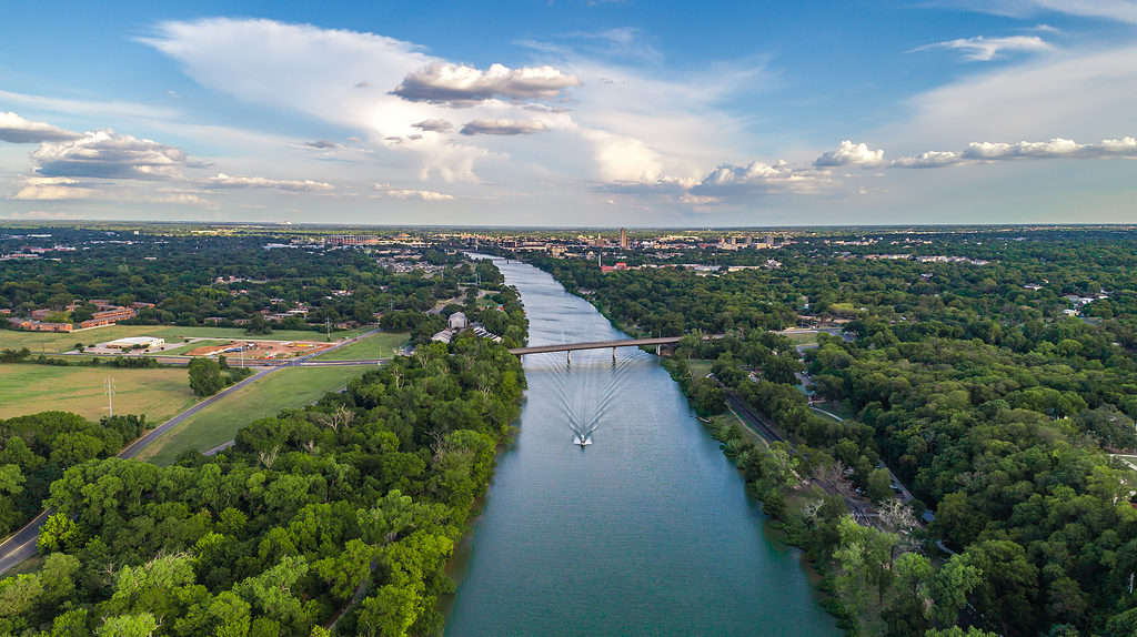 Brazos fiume Texas