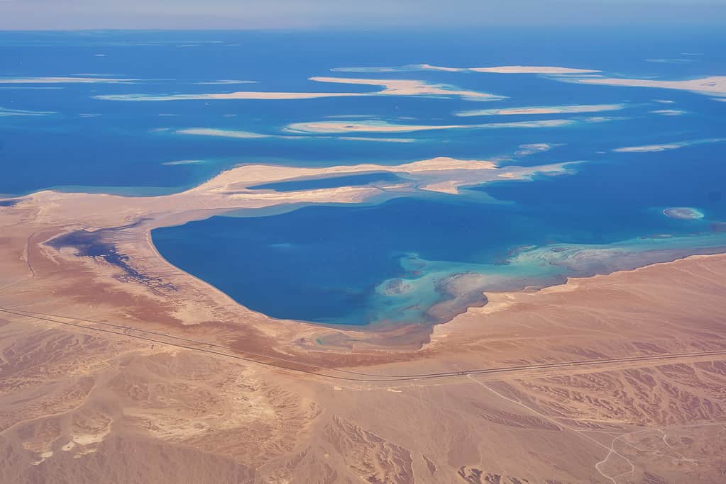 Mar Rosso nella parte meridionale del Golfo di Suez a nord di Hurghada