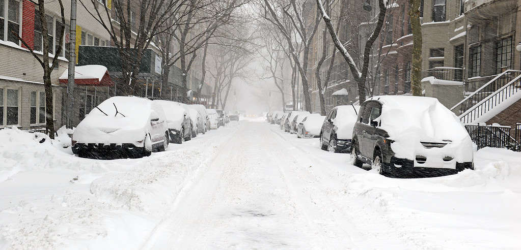 Tempesta di neve a New York