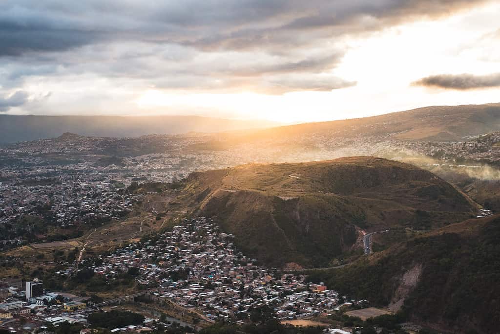 Una vista panoramica di Tegucigalpa, Honduras