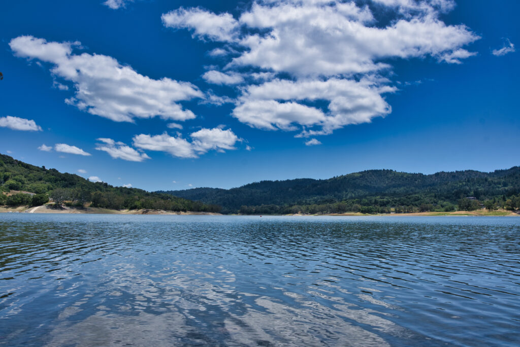 Lexington Reservoir County Park in California - Nuotare a San Jose