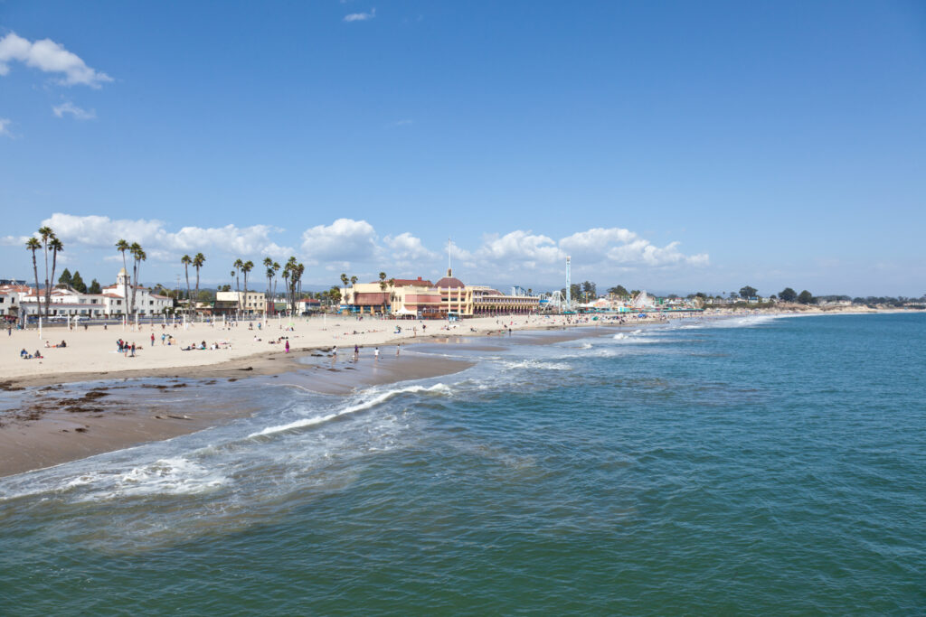Spiaggia di Santa Cruz a Santa Cruz, in California