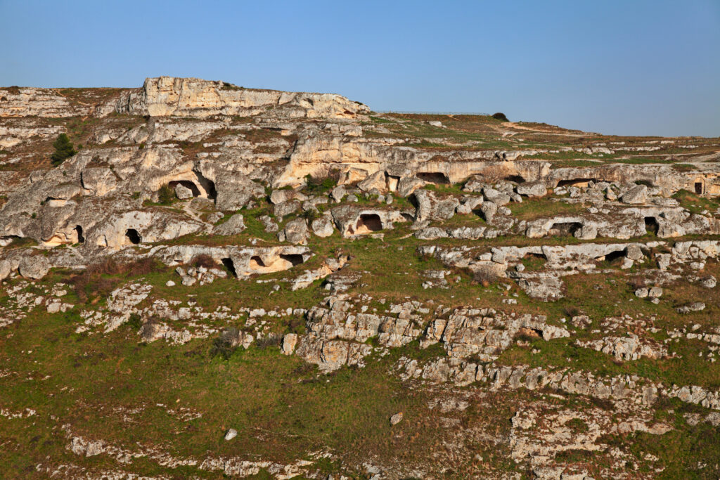 Antiche case rupestri di Matera