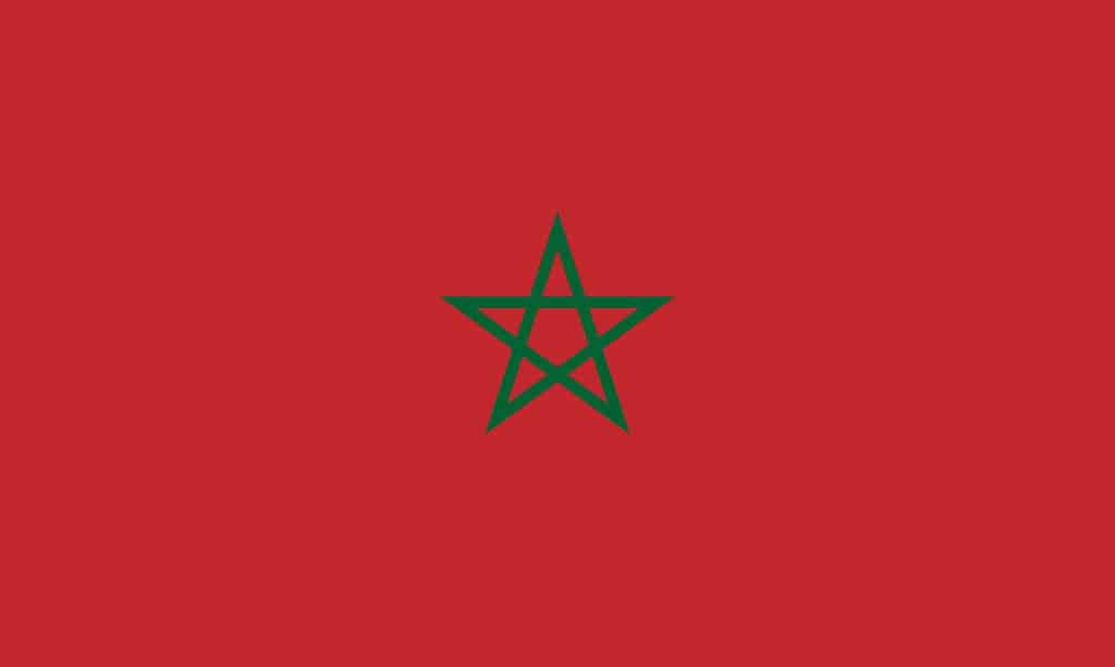La bandiera del Marocco