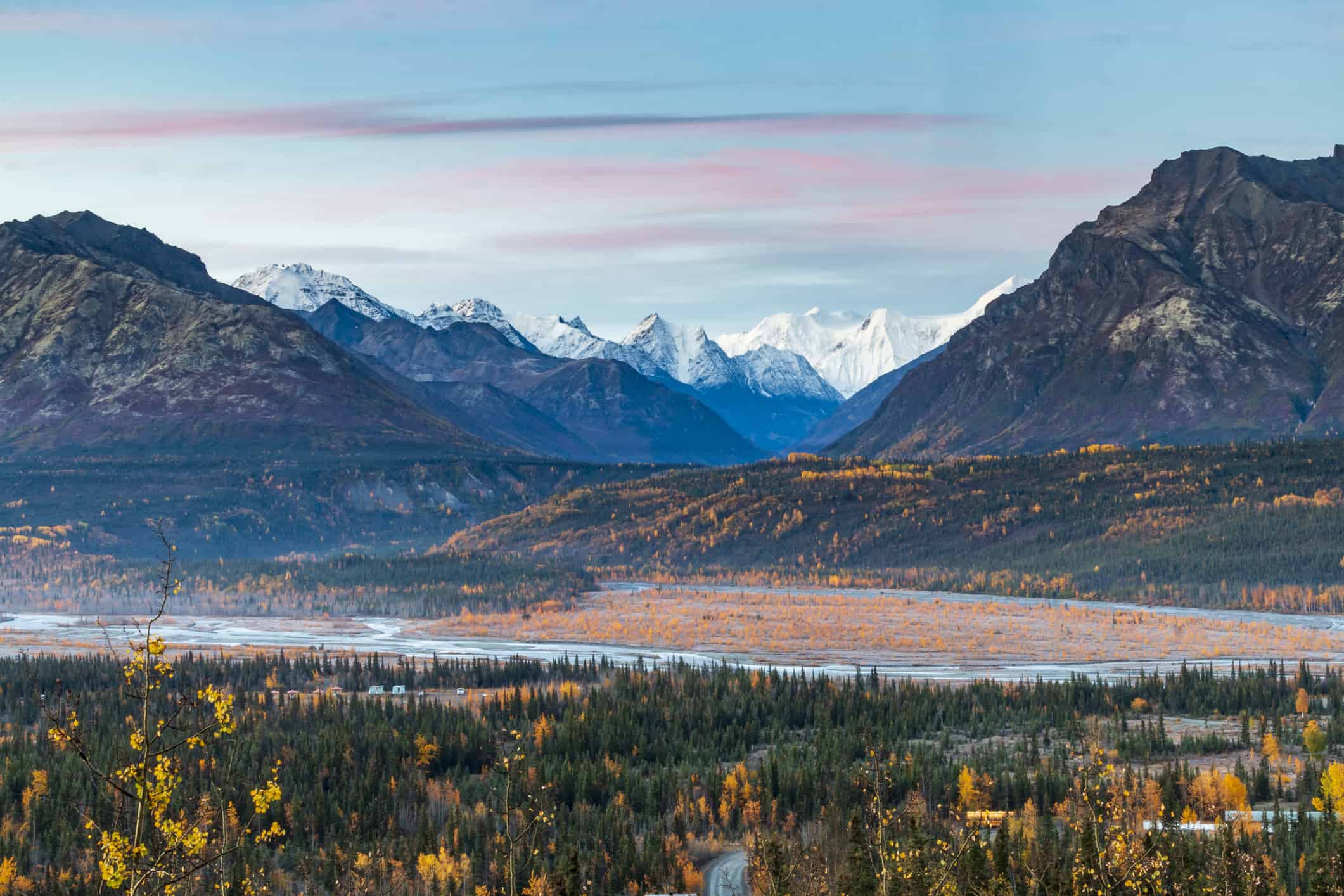 Catena montuosa Chugach in Alaska