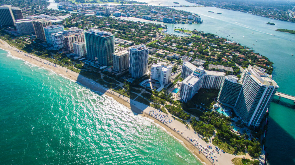 Spiaggia di South Beach, Miami Beach, Florida, Haulover Park.