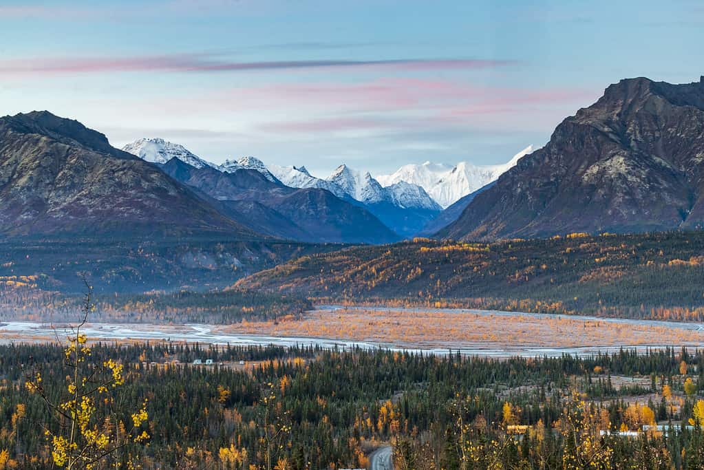 Catena montuosa Chugach in Alaska