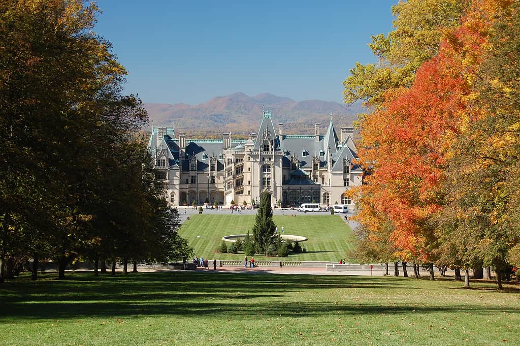 Biltmore House in autunno
