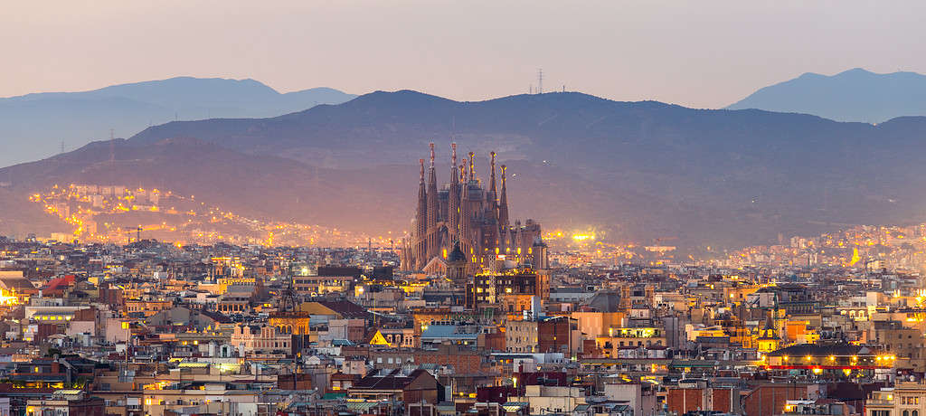 Veduta aerea di Barcellona