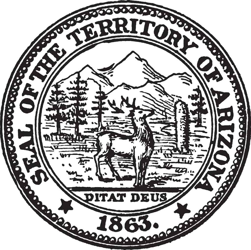 Ex versione del sigillo dello stato dell'Arizona