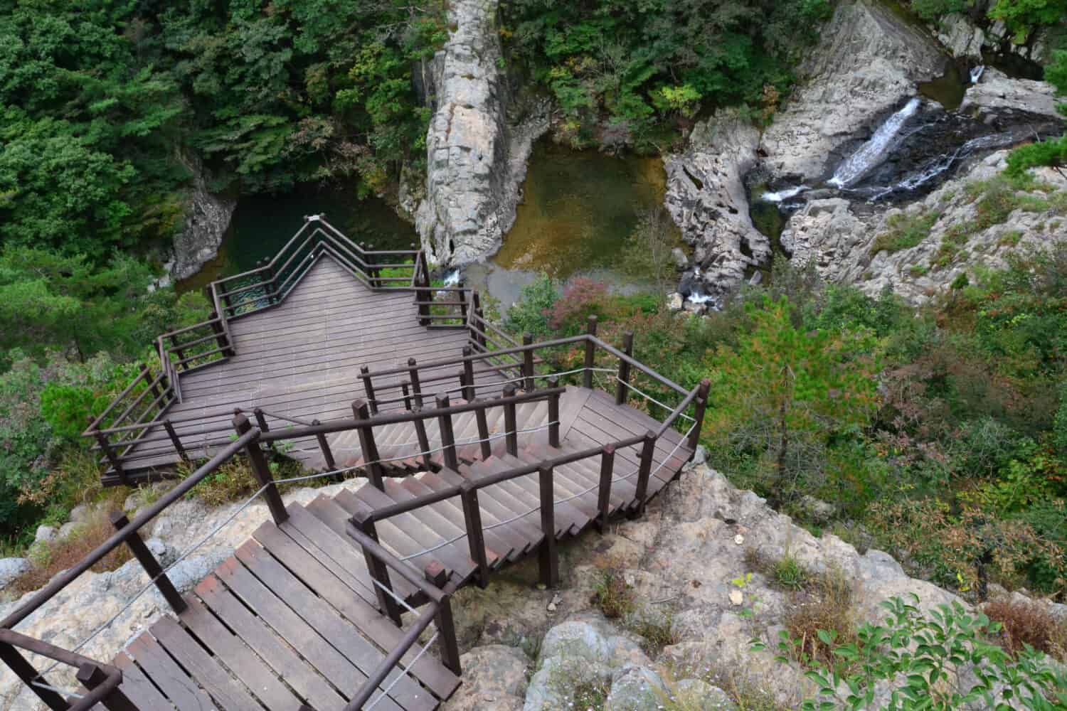 Uno splendido scenario del Parco Nazionale Byeonsan Bando in Corea del Sud