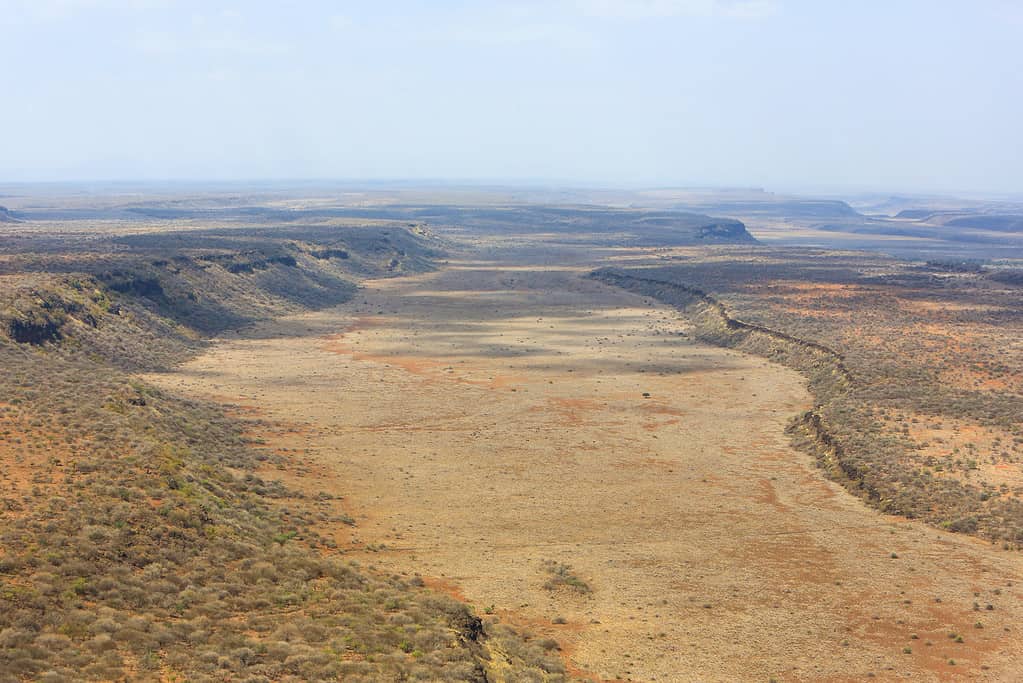 La Great Rift Valley si estende attraverso più paesi, tra cui Tanzania, Kenya ed Etiopia