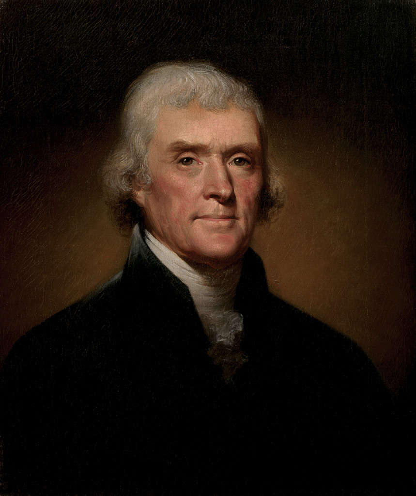 Ritratto presidenziale ufficiale di Thomas Jefferson
