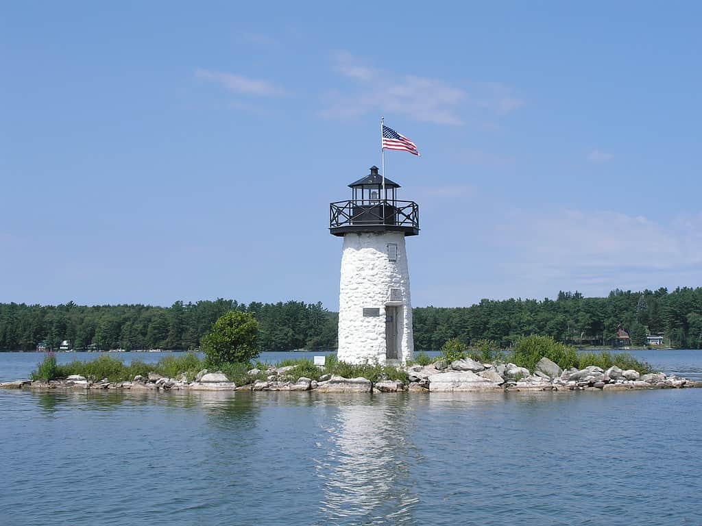 Ladies Delight Lighthouse sul lago Cobbosseecontee