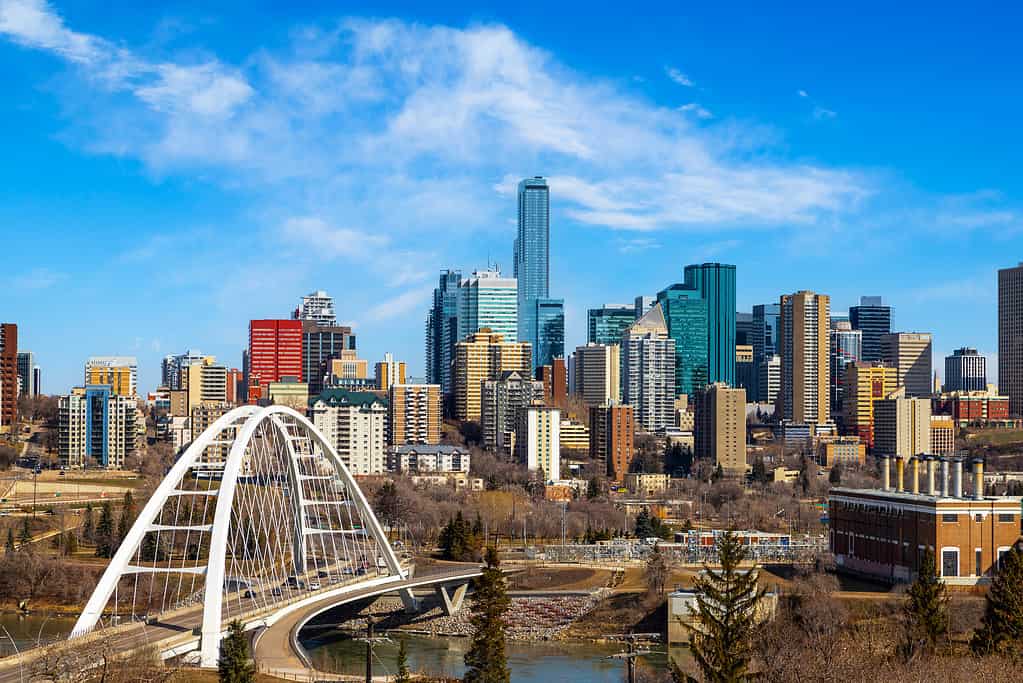 Skyline del centro di Edmonton