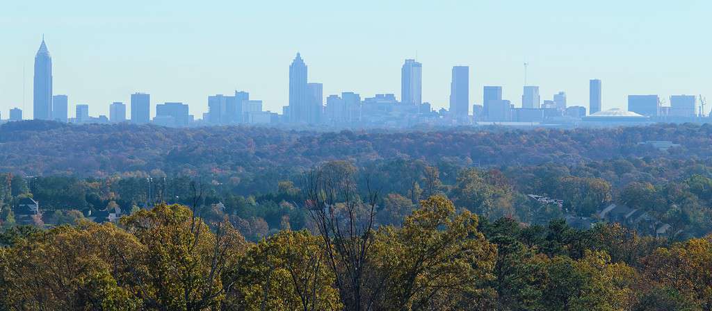 Vista di Atlanta da Mableton