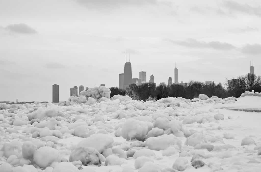 Bufera di neve a Chicago