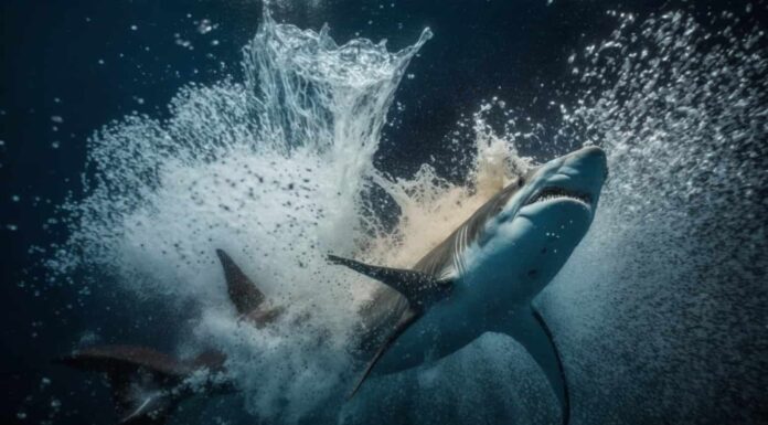 Guarda una foca senza paura Capovolgi il copione e insegui un grande squalo bianco
