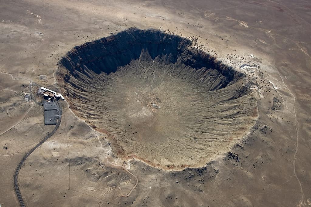 Luogo dell'impatto di un meteorite di ferro-nichel caduto sulla terra 49.000 anni fa.