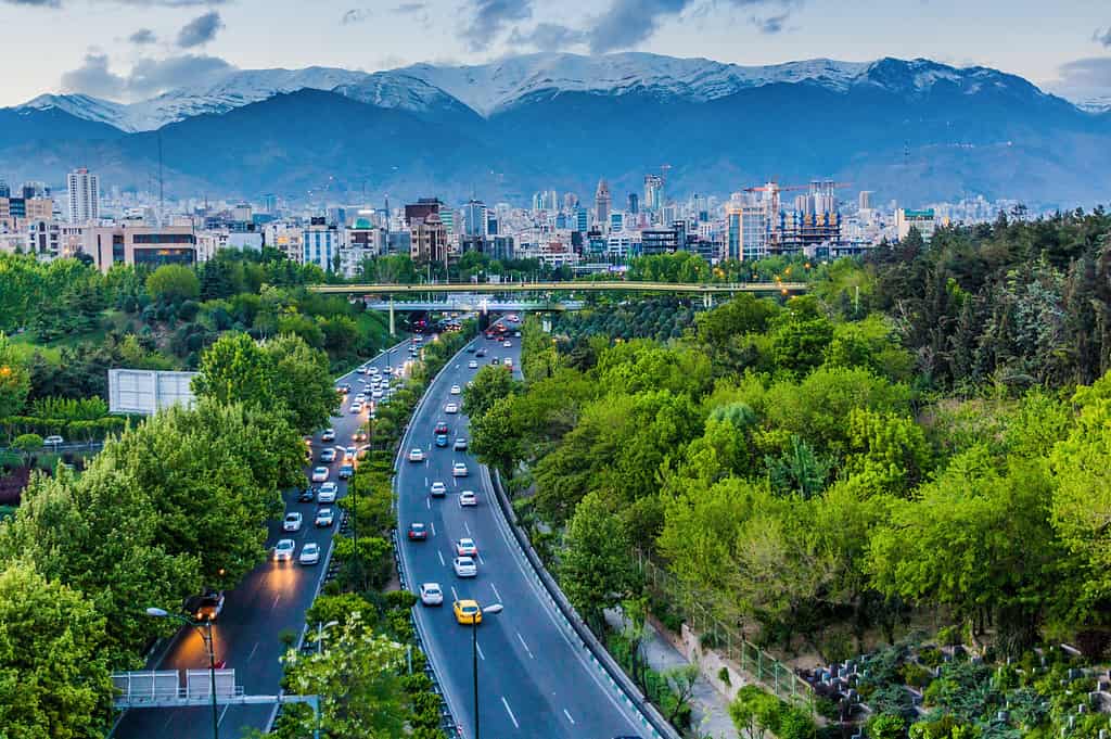 Catena montuosa Alborz a Teheran
