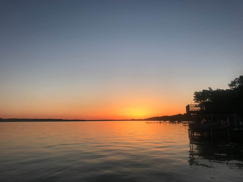 Tramonto sul Lago Wilson Alabama