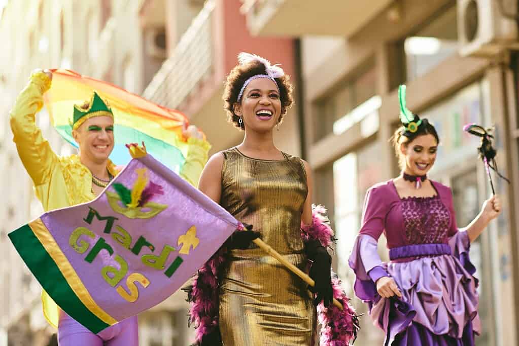 La parata del Mardi Gras a New Orleans