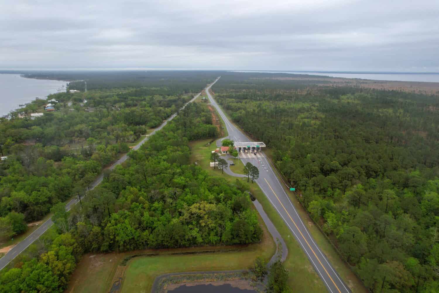 Garcon Point Bridge Toll Plaza, Pensacola Florida