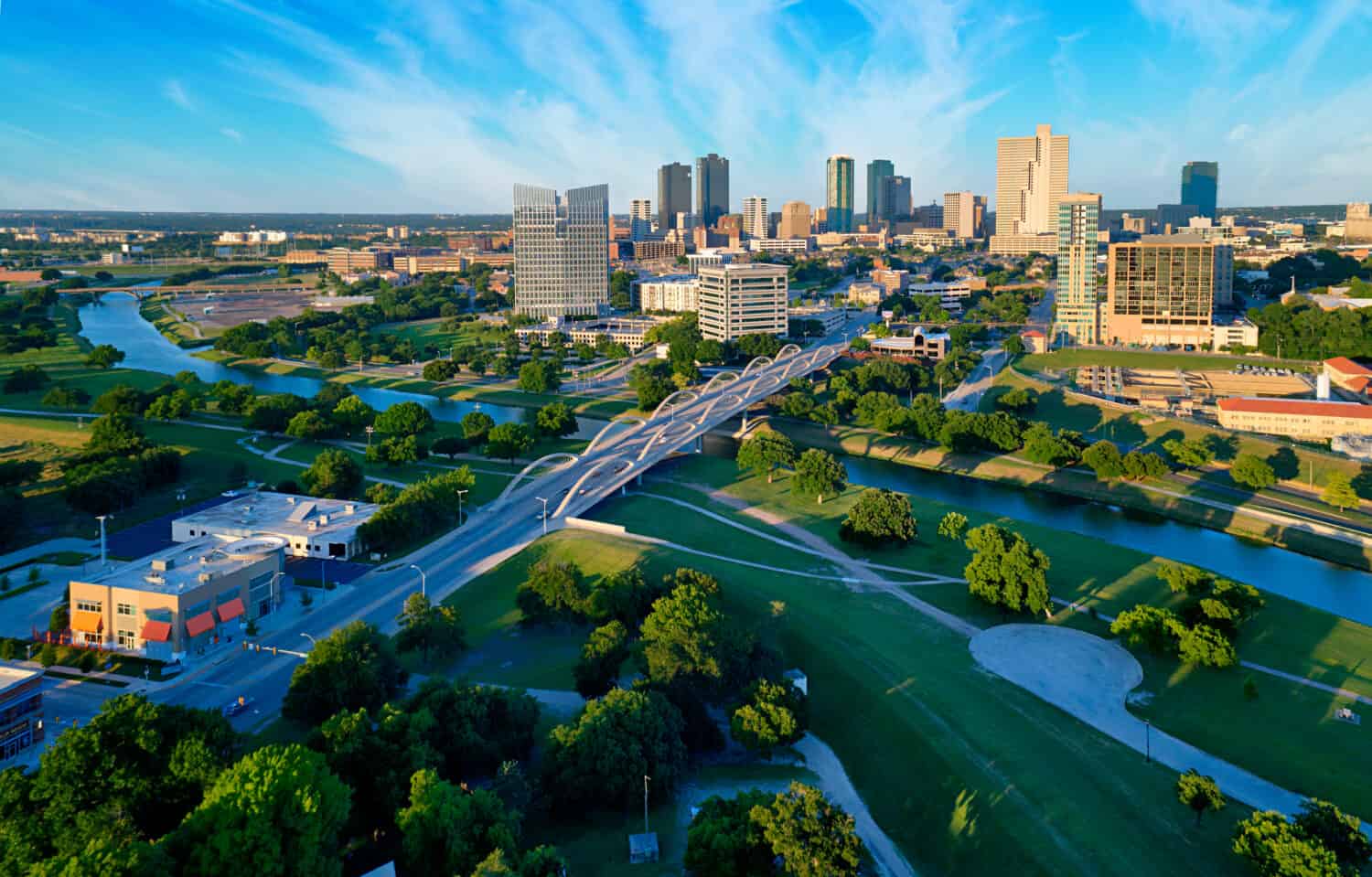 Vista aerea Fort Worth Texas