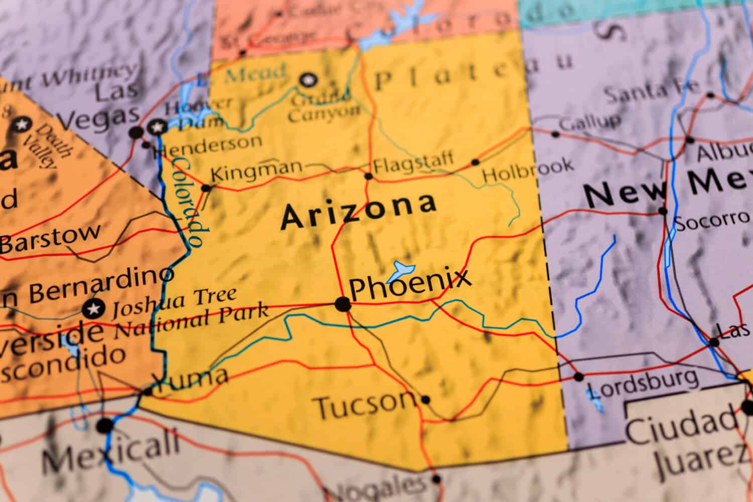 Arizona sulla mappa