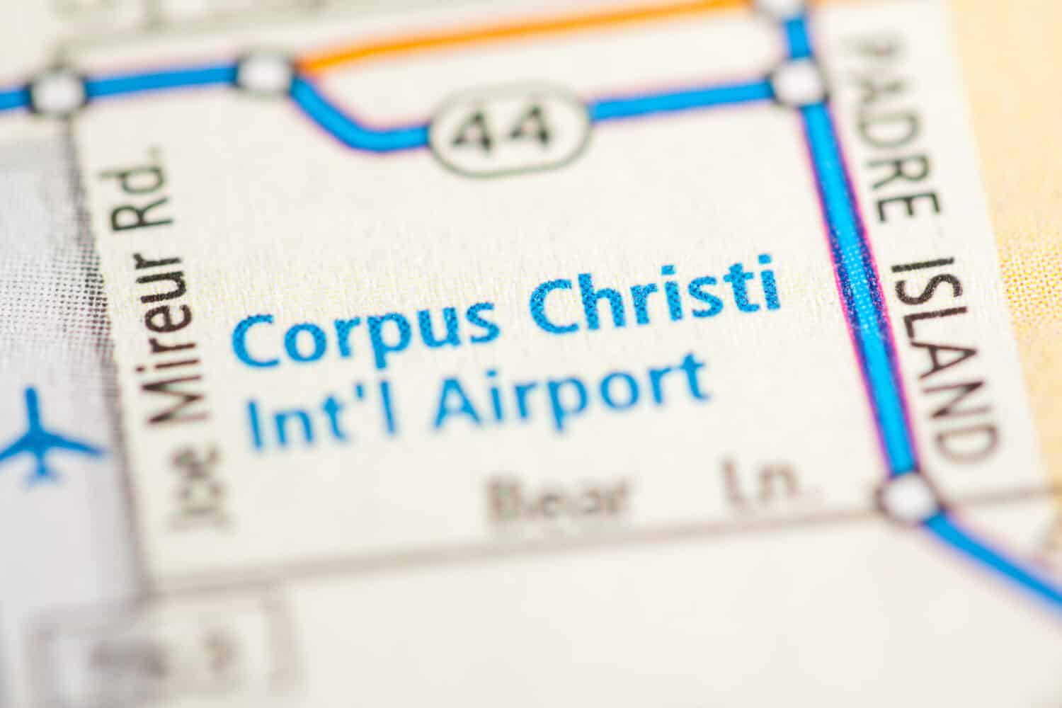 Aeroporto internazionale di Corpus Christi.  Texas.  Stati Uniti d'America