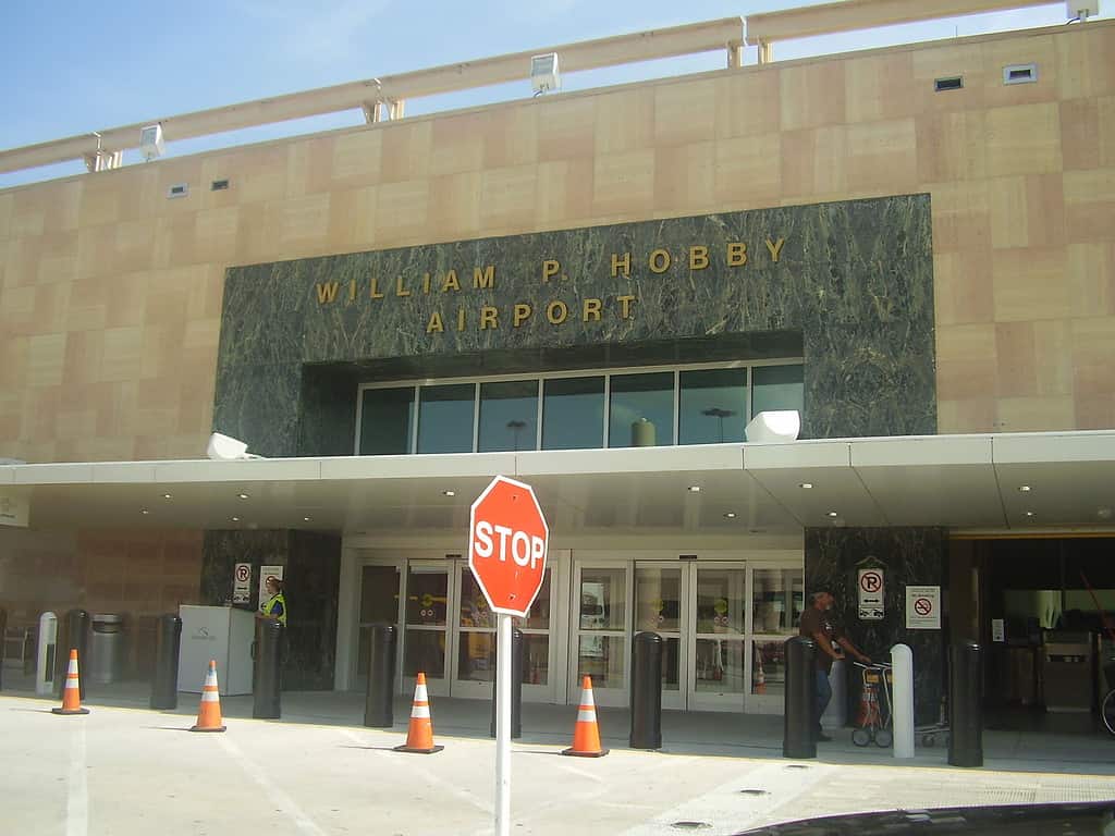 Ingresso all'aeroporto William P. Hobby di Houston, Texas