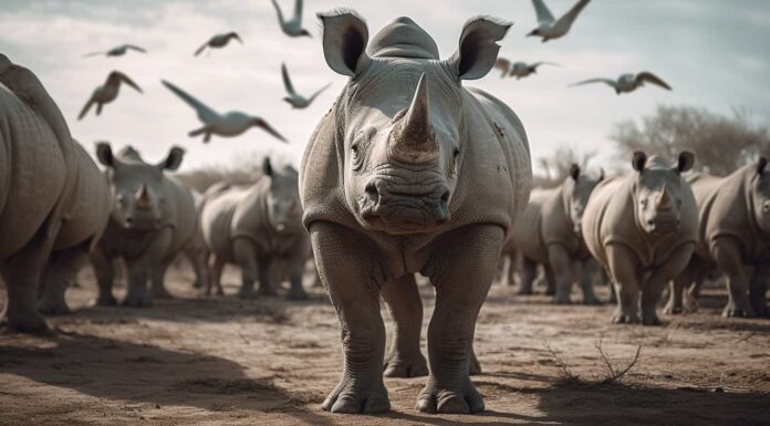 Guarda questo invincibile rinoceronte affrontare senza paura 18 leoni di fronte a un vasto pubblico

