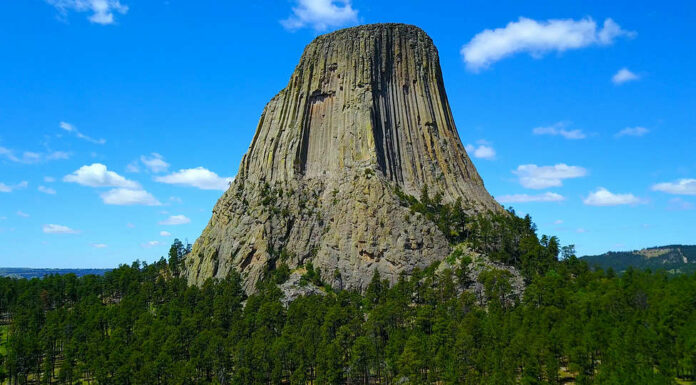 La Torre del Diavolo nel Wyoming, negli Stati Uniti