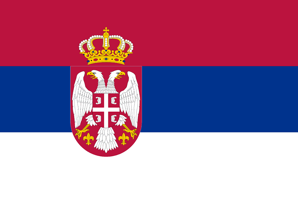 Bandiera della Serbia