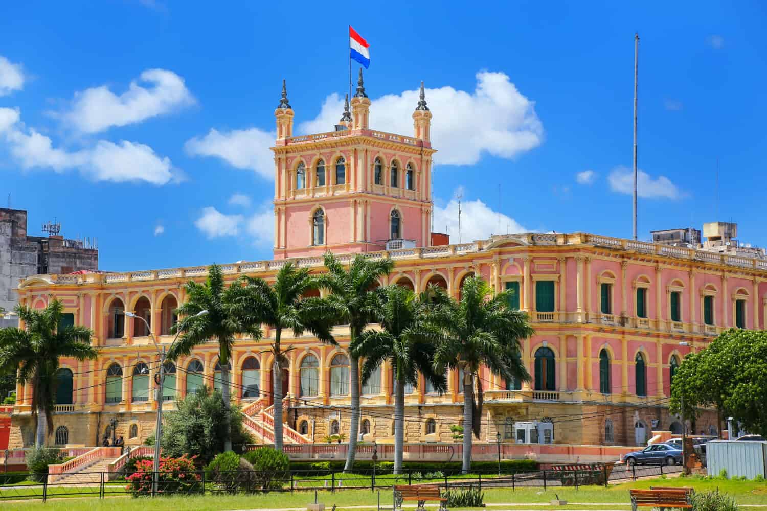 Palazzo presidenziale ad Asuncion, Paraguay.  Serve come luogo di lavoro per il presidente e il governo del Paraguay.