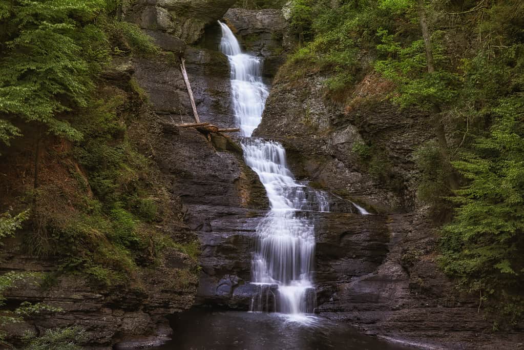Raymondskill Falls è la cascata più alta della Pennsylvania.