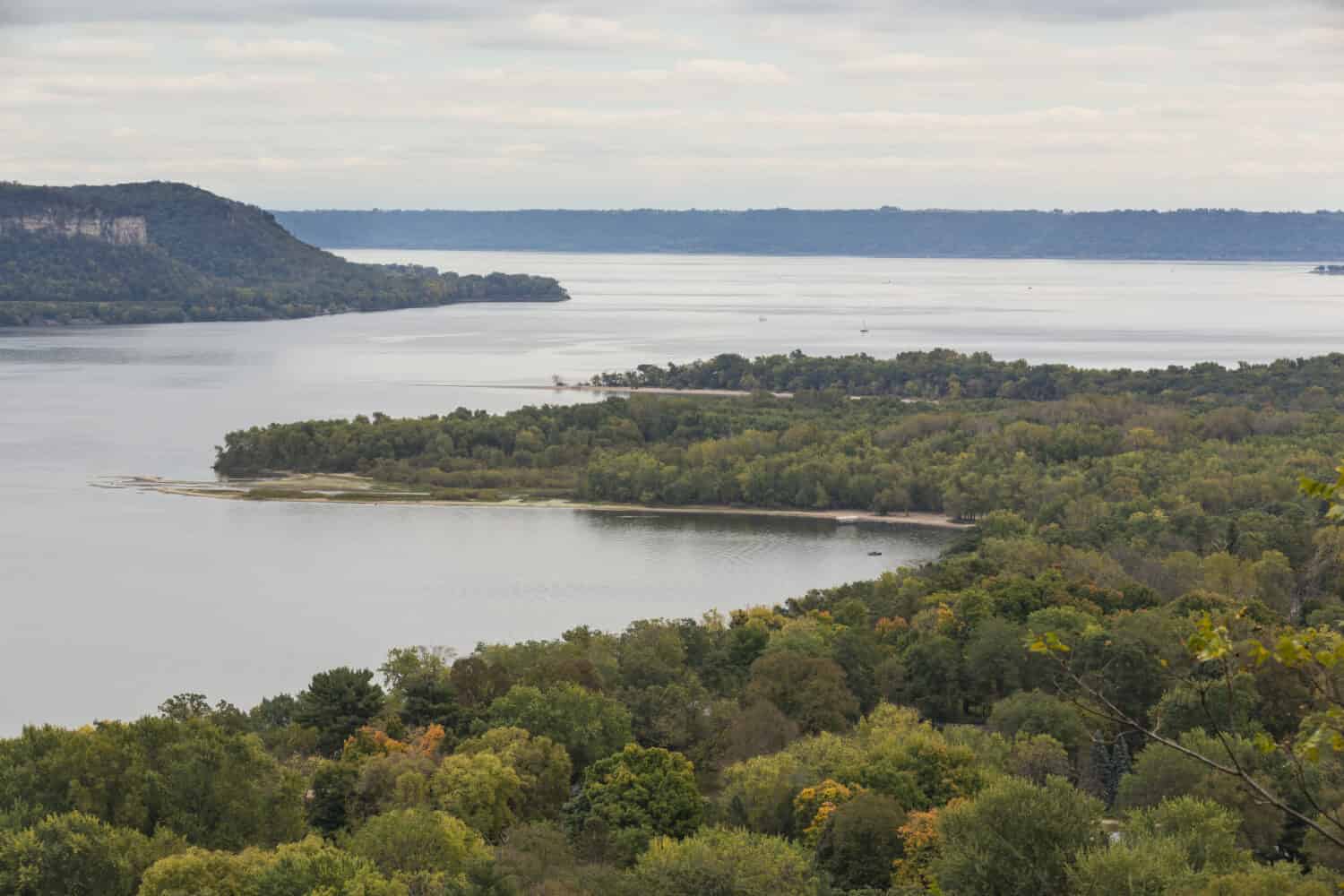 Fiume Mississippi e Lago Pepin Scenic