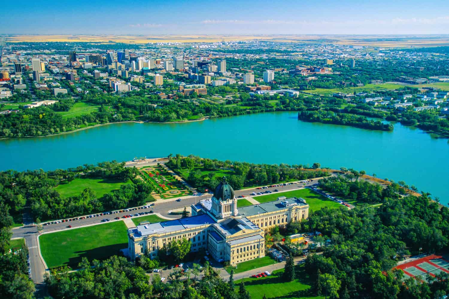 Antenna del Palazzo Legislativo, Regina, Saskatchewan, Canada