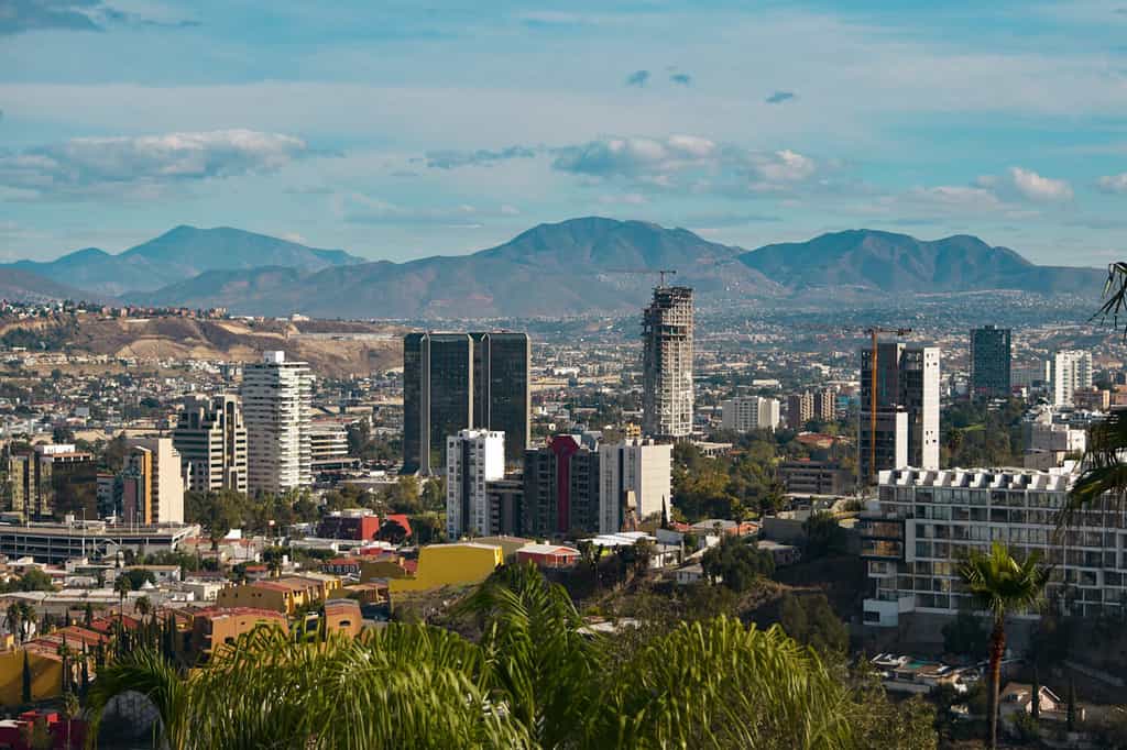 Skyline della città di Tijuana, Baja California Messico