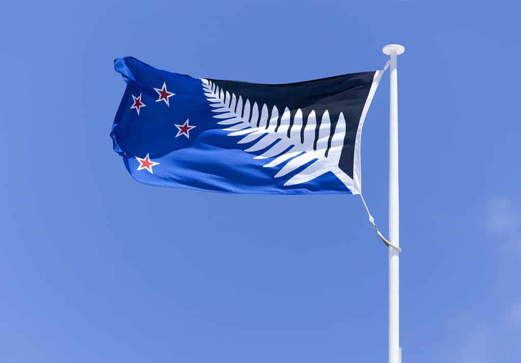 La bandiera della felce d'argento è una bandiera alternativa della Nuova Zelanda (Wellington).