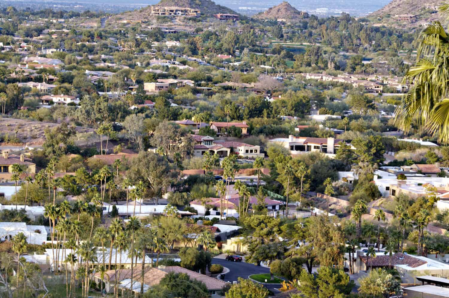 Phoenix, AZ, paesaggio della Paradise Valley