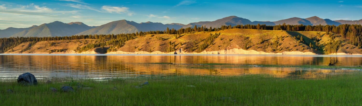 Tramonto al Lago Koocanusa, British Columbia, Canada