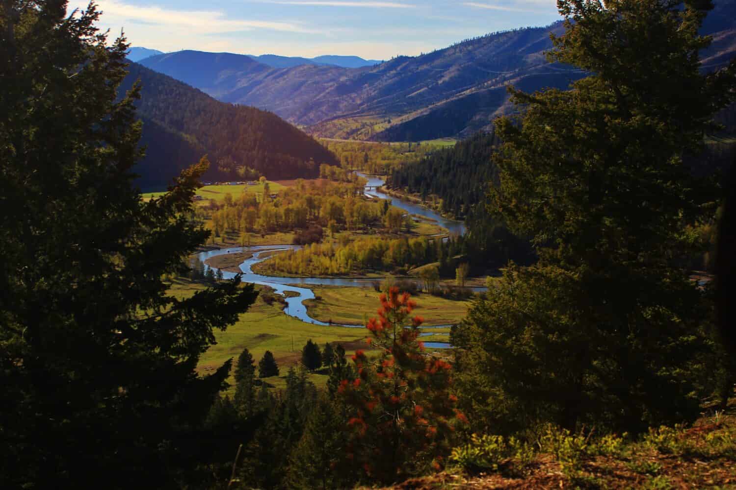 Fiume Clark Fork, Bearmouth, Montana