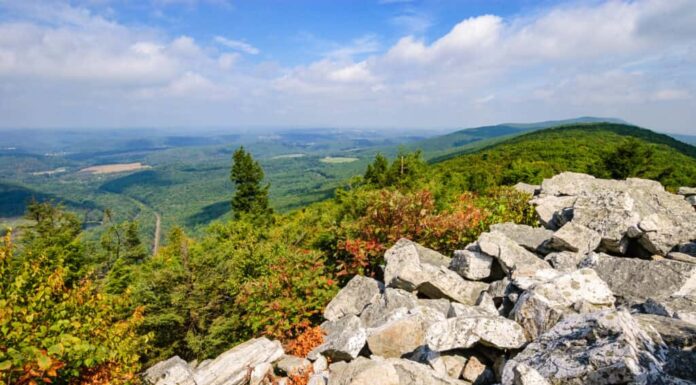 Santuario di Hawk Mountain in Pennsylvania