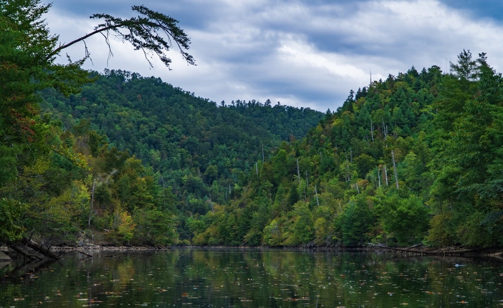 Il lago Chilhowee è un piccolo lago artificiale al confine tra il Tennessee e la Carolina del Nord.